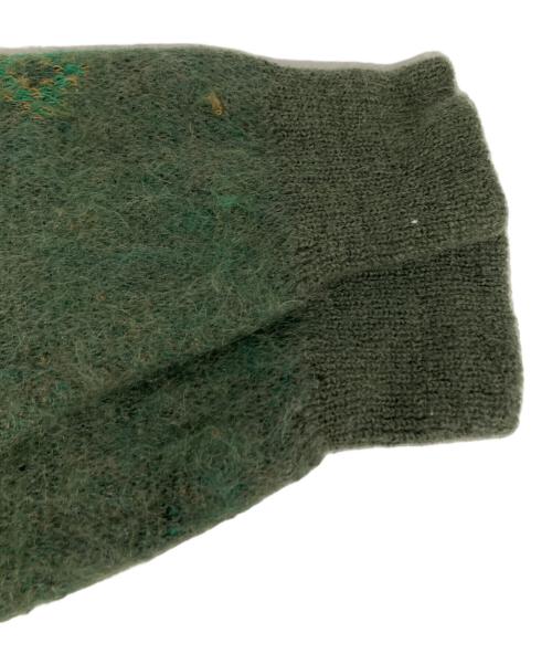 TOGA VIRILIS（トーガ ビリリース）TOGA VIRILIS (トーガ ビリリース) 総柄ニット グリーン サイズ:Mの古着・服飾アイテム