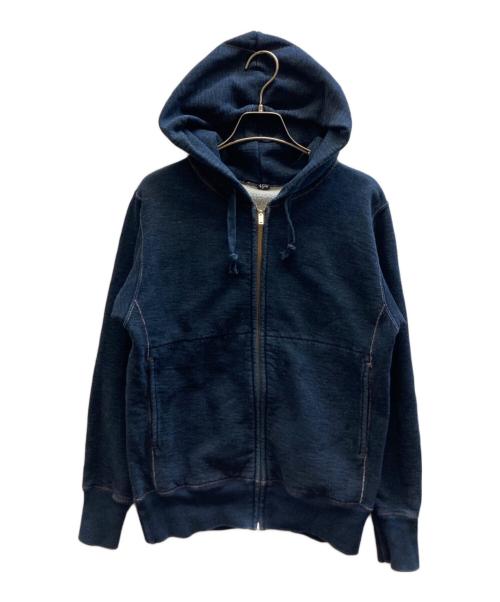 45R（フォーティファイブ・アール）45R (フォーティファイブ・アール) インディゴ染めパーカー インディゴ サイズ:-の古着・服飾アイテム