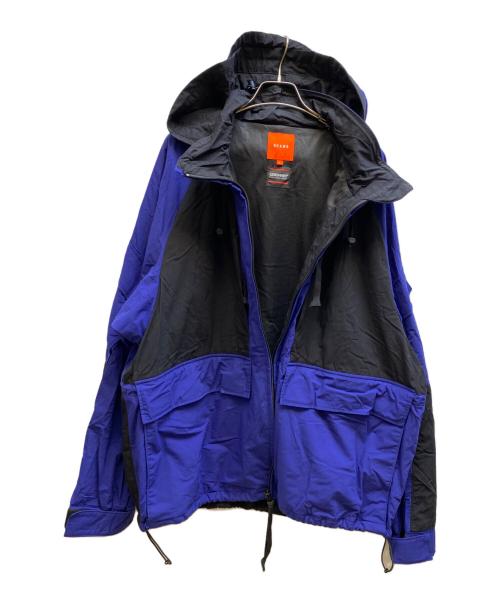 BEAMS（ビームス）BEAMS (ビームス) 2トーン ナイロン テック ジャケット ブラック×ネイビー サイズ:Lの古着・服飾アイテム