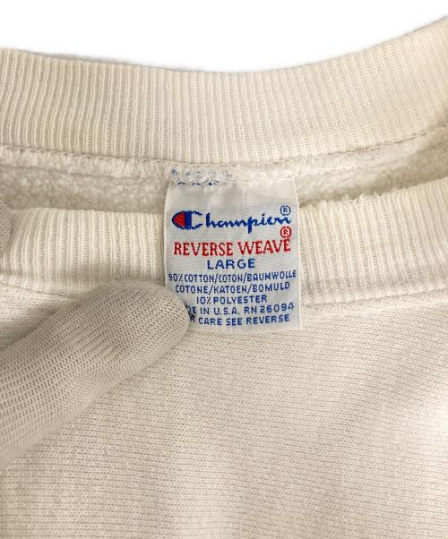 Champion REVERSE WEAVE（チャンピオン リバース ウィーブ）Champion REVERSE WEAVE (チャンピオン リバース ウィーブ) 90sリバースウィーブスウェット ホワイト サイズ:Lの古着・服飾アイテム