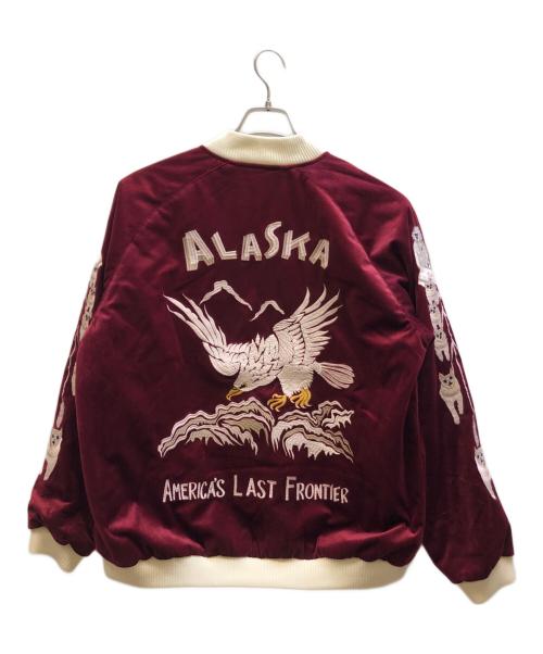 HOUSTON（ヒューストン）HOUSTON (ヒューストン) 別珍スカジャン レッド サイズ:XLの古着・服飾アイテム