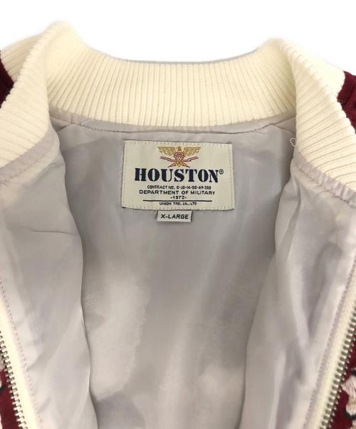 HOUSTON（ヒューストン）HOUSTON (ヒューストン) 別珍スカジャン レッド サイズ:XLの古着・服飾アイテム