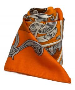 中古・古着通販】HERMES (エルメス) レクタングルストール グリ・シネ