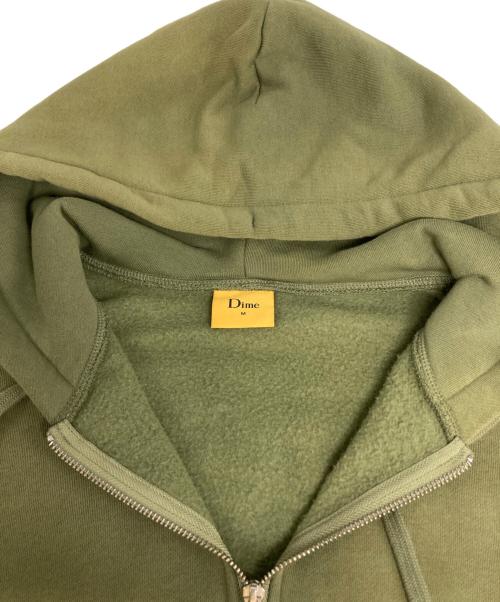 Dime（ダイム）Dime (ダイム) ジップパーカー カーキ サイズ:Mの古着・服飾アイテム