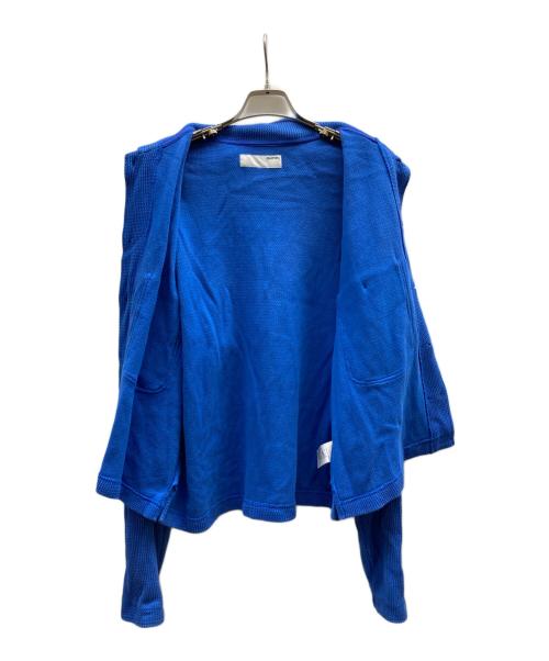 Diaspora Skateboards（ディアスポラスケートボードズ）Diaspora skateboards (ディアスポラスケートボードズ) Cotton Knit Polo Collar Cardigan/24AW-DSP-KN01 ブルー サイズ:Mの古着・服飾アイテム