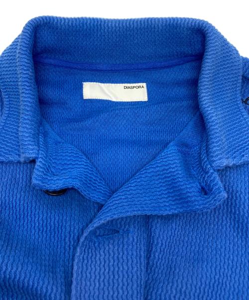 Diaspora Skateboards（ディアスポラスケートボードズ）Diaspora skateboards (ディアスポラスケートボードズ) Cotton Knit Polo Collar Cardigan/24AW-DSP-KN01 ブルー サイズ:Mの古着・服飾アイテム