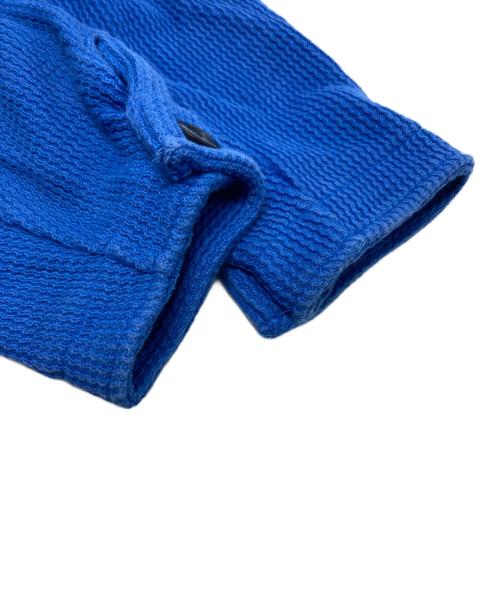 Diaspora Skateboards（ディアスポラスケートボードズ）Diaspora skateboards (ディアスポラスケートボードズ) Cotton Knit Polo Collar Cardigan/24AW-DSP-KN01 ブルー サイズ:Mの古着・服飾アイテム
