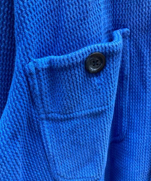 Diaspora Skateboards（ディアスポラスケートボードズ）Diaspora skateboards (ディアスポラスケートボードズ) Cotton Knit Polo Collar Cardigan/24AW-DSP-KN01 ブルー サイズ:Mの古着・服飾アイテム