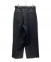 MARKA (マーカ) TWO TUCK BAGGY TROUSERS -2/60 WASHER WOOL GABARDINE- ブラック サイズ:1 未使用品：25000円