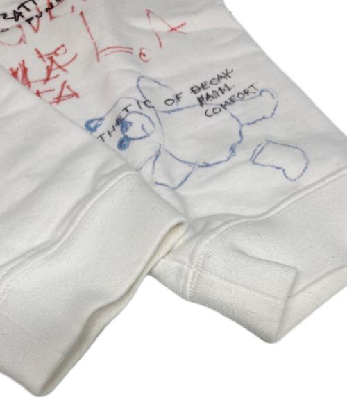 YEEZY SEASON5（イージーシーズン 5）YEEZY SEASON5 (イージーシーズン 5) 落書きプリントスウェット ホワイト サイズ:Lの古着・服飾アイテム