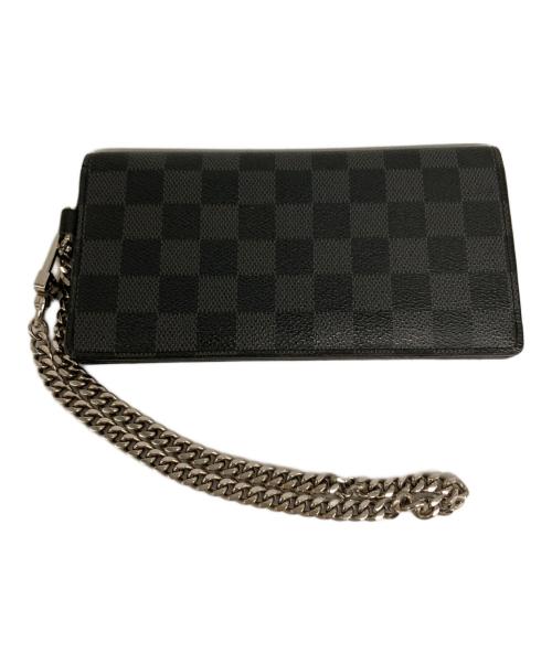 LOUIS VUITTON（ルイ ヴィトン）LOUIS VUITTON (ルイ ヴィトン) ウォレットチェーン長財布 ブラックの古着・服飾アイテム