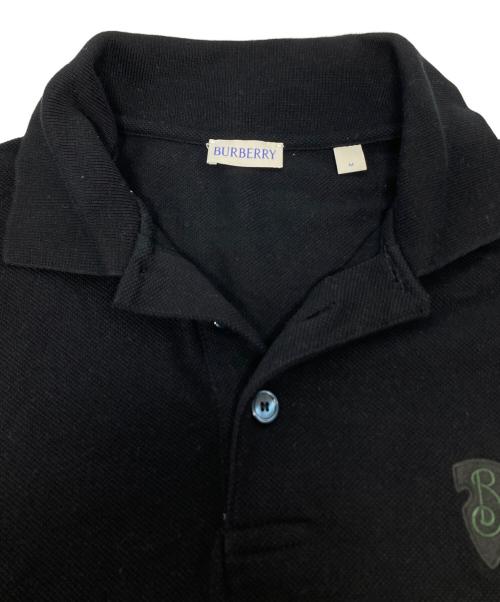 BURBERRY（バーバリー）BURBERRY (バーバリー) ロゴ刺繍ポロシャツ/PTMICLDA520AGU ネイビー サイズ:Mの古着・服飾アイテム