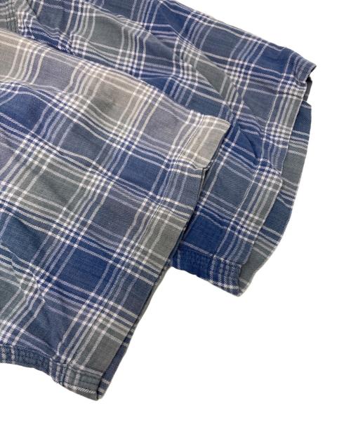 RRL（ダブルアールエル）RRL (ダブルアールエル) 90s半袖チェックシャツ グレー×ブルー サイズ:XXLの古着・服飾アイテム