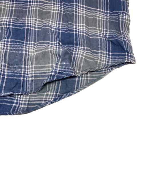 RRL（ダブルアールエル）RRL (ダブルアールエル) 90s半袖チェックシャツ グレー×ブルー サイズ:XXLの古着・服飾アイテム