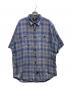 RRL（ダブルアールエル）の古着「90s半袖チェックシャツ」｜グレー×ブルー
