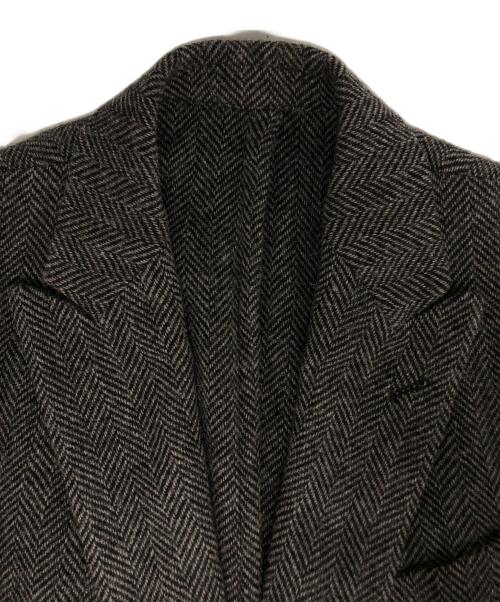 DRIES VAN NOTEN（ドリスヴァンノッテン）DRIES VAN NOTEN (ドリスヴァンノッテン) ヘリンボーンウールジャケット ブラック サイズ:46の古着・服飾アイテム