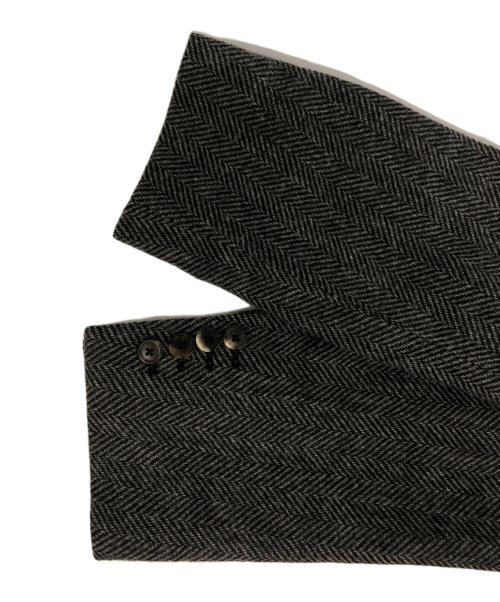 DRIES VAN NOTEN（ドリスヴァンノッテン）DRIES VAN NOTEN (ドリスヴァンノッテン) ヘリンボーンウールジャケット ブラック サイズ:46の古着・服飾アイテム