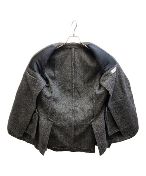 DRIES VAN NOTEN（ドリスヴァンノッテン）DRIES VAN NOTEN (ドリスヴァンノッテン) ヘリンボーンウールジャケット ブラック サイズ:46の古着・服飾アイテム