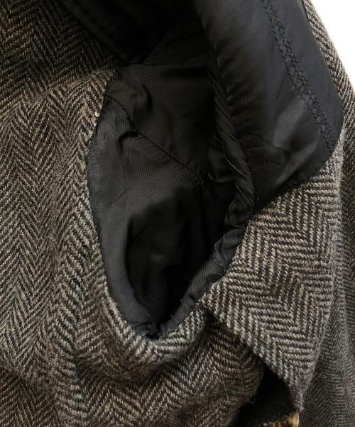 DRIES VAN NOTEN（ドリスヴァンノッテン）DRIES VAN NOTEN (ドリスヴァンノッテン) ヘリンボーンウールジャケット ブラック サイズ:46の古着・服飾アイテム