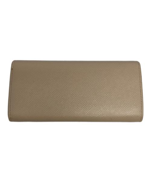 CELINE（セリーヌ）CELINE (セリーヌ) ラージフラップウォレット ベージュの古着・服飾アイテム