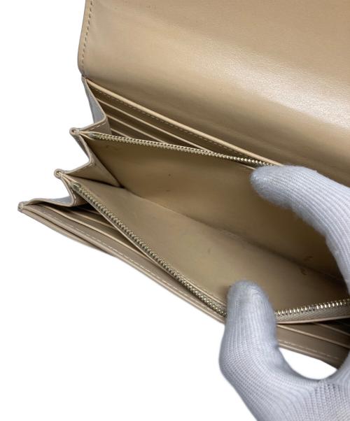 CELINE（セリーヌ）CELINE (セリーヌ) ラージフラップウォレット ベージュの古着・服飾アイテム