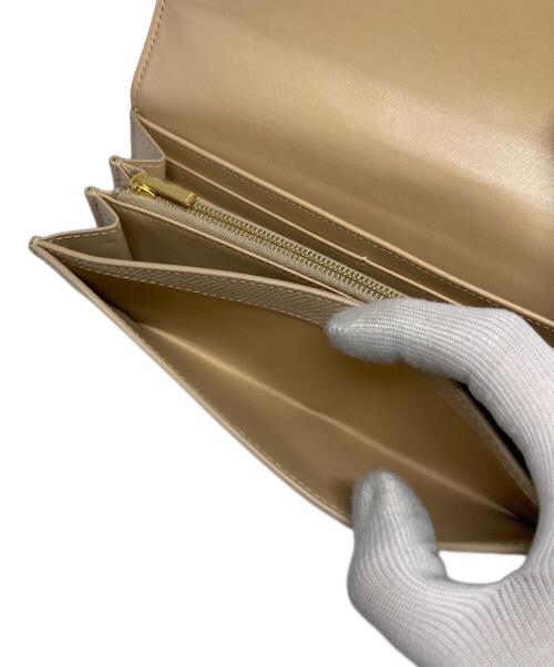 CELINE（セリーヌ）CELINE (セリーヌ) ラージフラップウォレット ベージュの古着・服飾アイテム