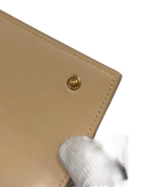 CELINE（セリーヌ）CELINE (セリーヌ) ラージフラップウォレット ベージュの古着・服飾アイテム