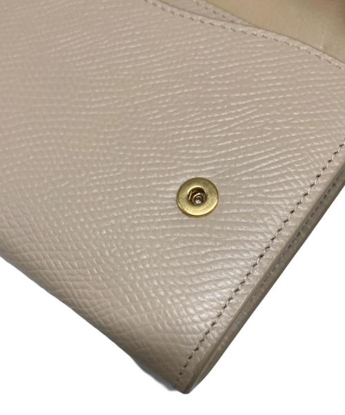 CELINE（セリーヌ）CELINE (セリーヌ) ラージフラップウォレット ベージュの古着・服飾アイテム