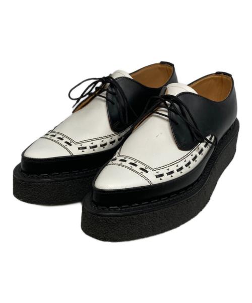 GEORGE COX（ジョージコックス）GEORGE COX (ジョージコックス) M/G GIBSON ブラック×ホワイト サイズ:6 1/2の古着・服飾アイテム