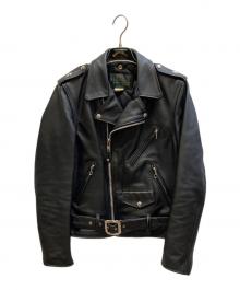 SCHOTT BROS.（ショット）の古着「中田商店別注 ワンスター ダブルライダースジャケット」｜ブラック