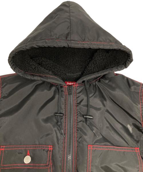 SUPREME（シュプリーム）SUPREME (シュプリーム) Sherpa Lined Nylon Zip Up Jacket ブラック サイズ:Sの古着・服飾アイテム
