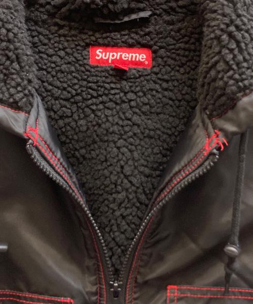 SUPREME（シュプリーム）SUPREME (シュプリーム) Sherpa Lined Nylon Zip Up Jacket ブラック サイズ:Sの古着・服飾アイテム