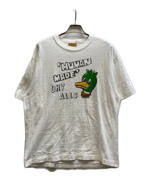 HUMAN MADE（ヒューマンメイド）HUMAN MADE (ヒューマンメイド) DRY ALLS グラフィックTシャツ ホワイト サイズ:XLの古着・服飾アイテム