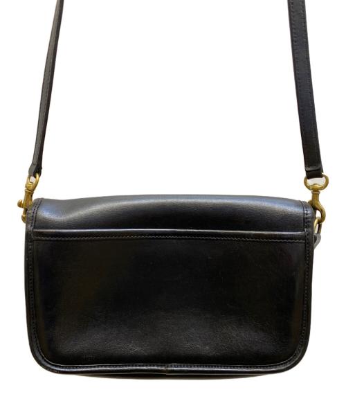 COACH（コーチ）COACH (コーチ) レザーショルダーバッグ ブラックの古着・服飾アイテム