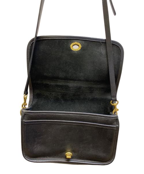 COACH（コーチ）COACH (コーチ) レザーショルダーバッグ ブラックの古着・服飾アイテム