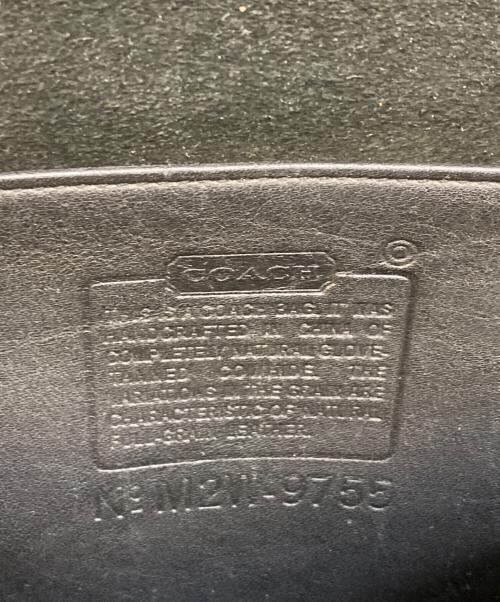 COACH（コーチ）COACH (コーチ) レザーショルダーバッグ ブラックの古着・服飾アイテム