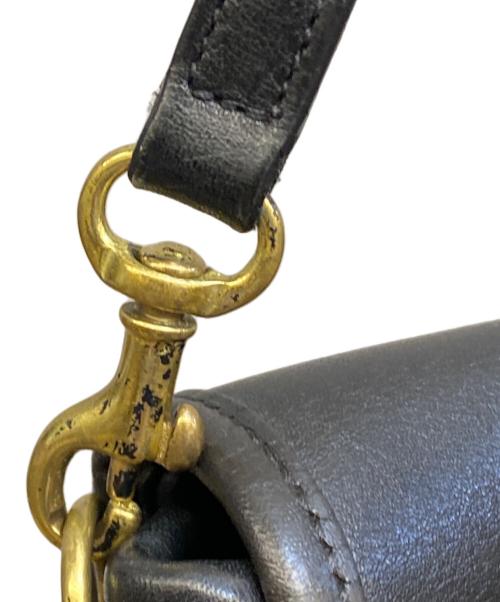 COACH（コーチ）COACH (コーチ) レザーショルダーバッグ ブラックの古着・服飾アイテム