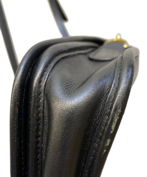 COACH（コーチ）COACH (コーチ) レザーショルダーバッグ ブラックの古着・服飾アイテム