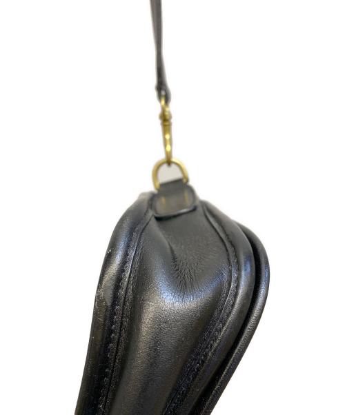 COACH（コーチ）COACH (コーチ) レザーショルダーバッグ ブラックの古着・服飾アイテム