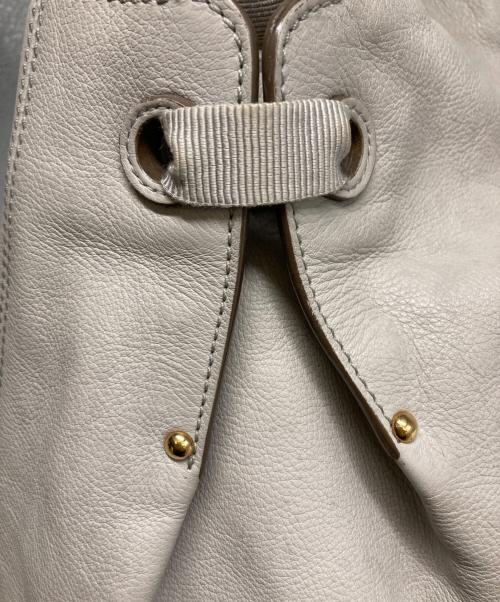 Salvatore Ferragamo（サルヴァトーレ フェラガモ）Salvatore Ferragamo (サルヴァトーレ フェラガモ) ヴァラリボンハンドバッグ グレーの古着・服飾アイテム