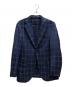 BORRELLI（ボレッリ）の古着「チェックテーラードジャケット」｜ブルー