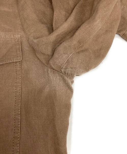 LUIGI BORRELLI（ルイジボレッリ）LUIGI BORRELLI (ルイジボレッリ) リネンジャケット ブラウン サイズ:48の古着・服飾アイテム