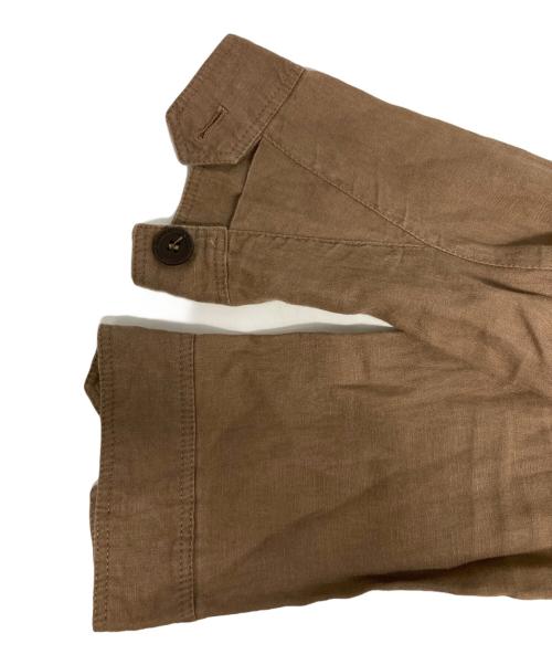 LUIGI BORRELLI（ルイジボレッリ）LUIGI BORRELLI (ルイジボレッリ) リネンジャケット ブラウン サイズ:48の古着・服飾アイテム