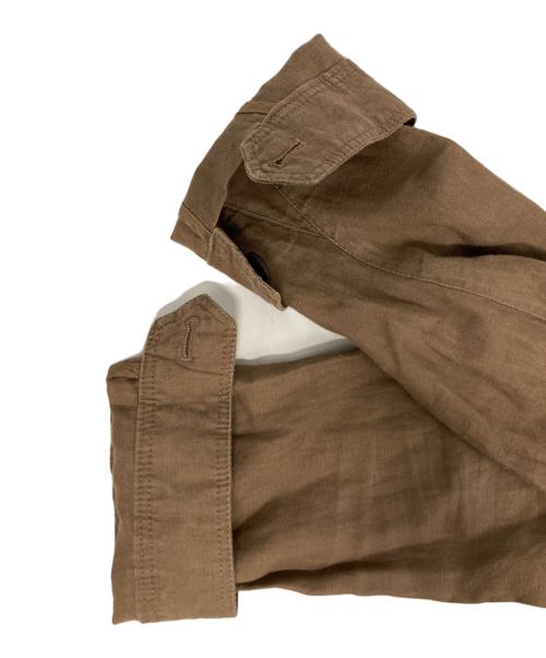 LUIGI BORRELLI（ルイジボレッリ）LUIGI BORRELLI (ルイジボレッリ) リネンジャケット ブラウン サイズ:48の古着・服飾アイテム