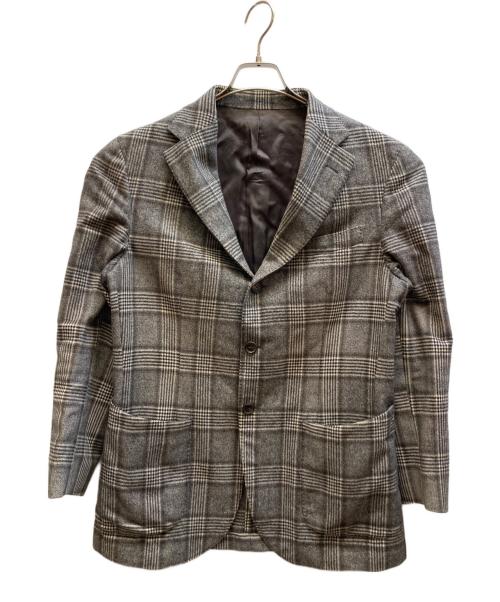 LUIGI BORRELLI（ルイジボレッリ）LUIGI BORRELLI (ルイジボレッリ) ウールテーラードジャケット グレー サイズ:50の古着・服飾アイテム