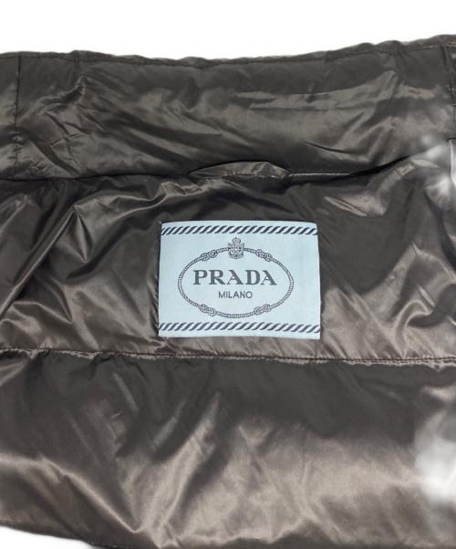 PRADA（プラダ）PRADA (プラダ) トライアングルロゴダウンベスト ブラック サイズ:42の古着・服飾アイテム