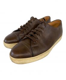 JOHN LOBB（ジョンロブ）の古着「STOCKWELL レザースニーカー」｜ブラウン