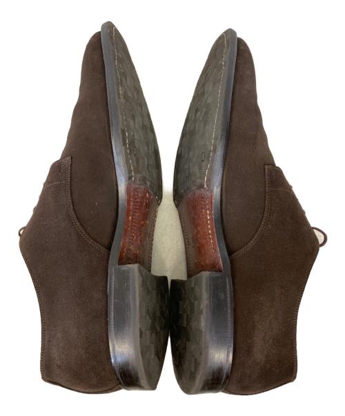 SCOTCH GRAIN（スコッチグレイン）SCOTCH GRAIN (スコッチグレイン) スエード プレーントゥシューズ ブラウン サイズ:25 1/2の古着・服飾アイテム