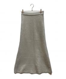 MUSE（ミューズ）の古着「SMOOTH TOP ロングスカート」｜グレー