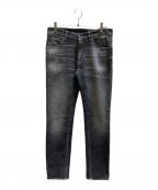 PT TORINOピーティートリノ）の古着「ダメージデニムパンツ」｜ブラック